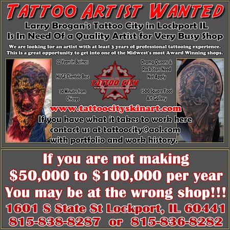 Tattoos - Tattoo Artist Wanted - 123398